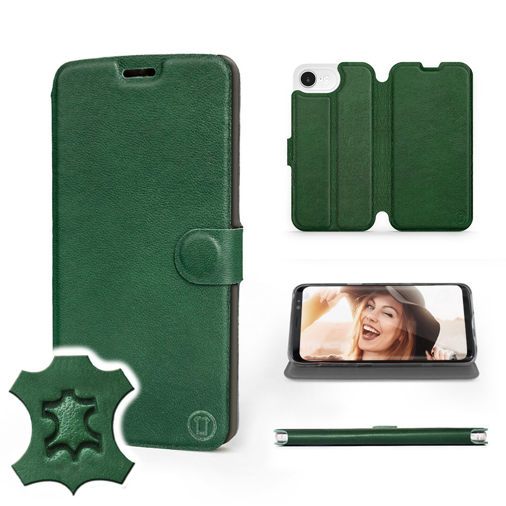 Etui Mobiwear do Apple iPhone 17E Green Leather