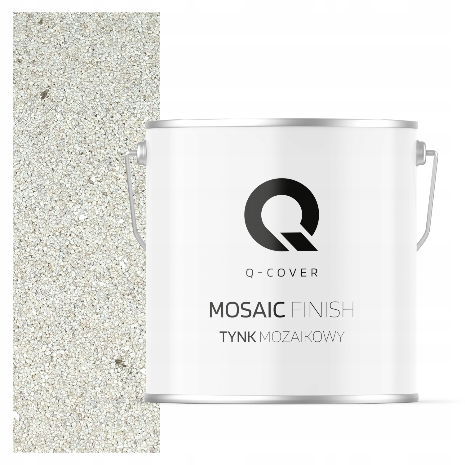 Mozaiková pryskyřičná omítka 7 kg vnitřní bílá se stříbrnou slídou M07 Ozdobná