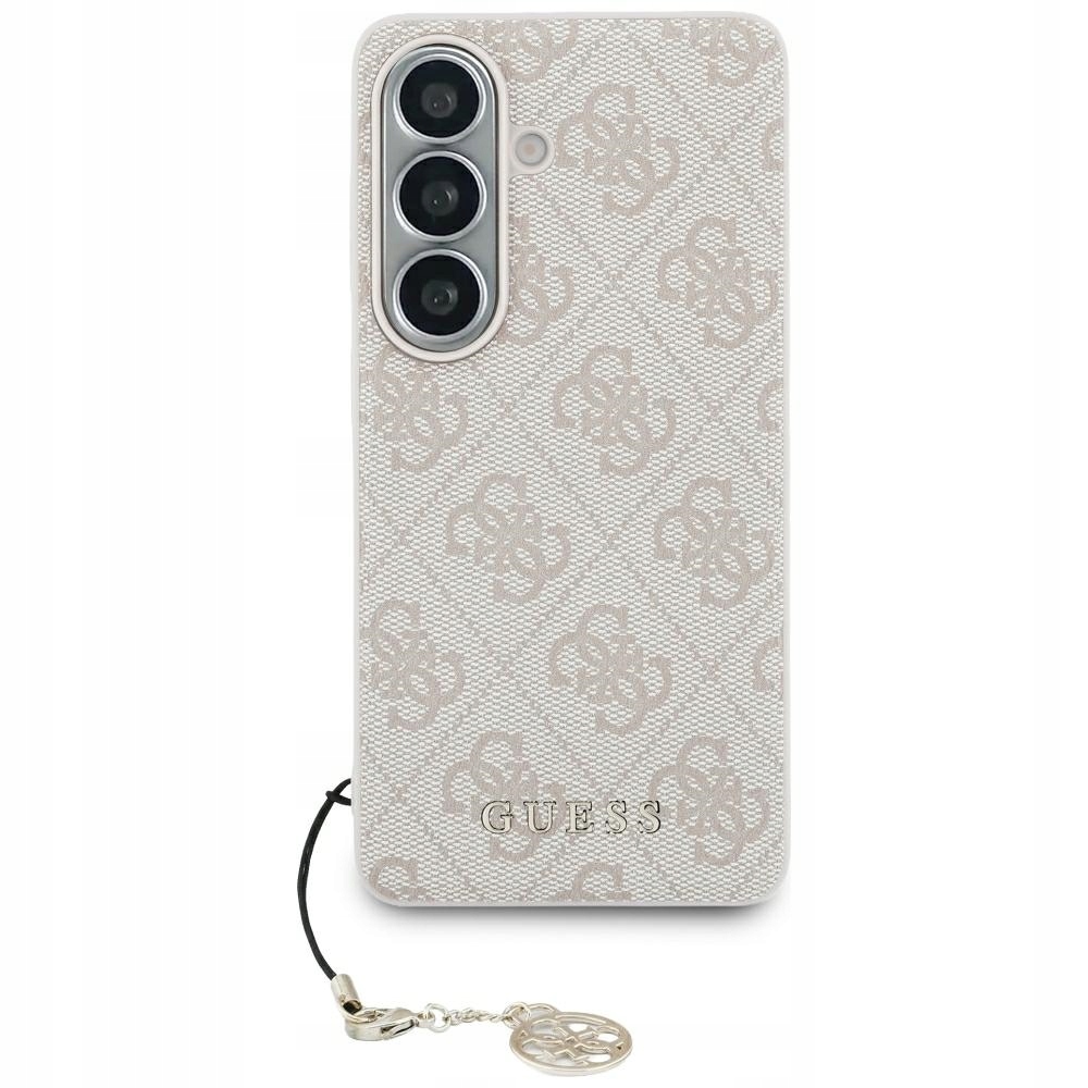 Pouzdro Guess 4G Classic Logo Charm MagSafe pro Samsung Galaxy S26 růžové
