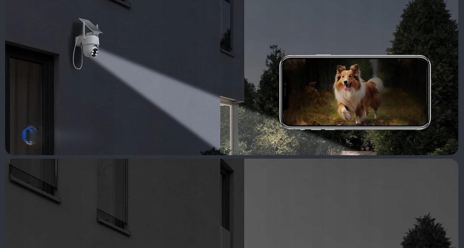 GALAYOU INTELIGENTNA KAMERA ZEWNĘTRZNA Z PANELEM SOALRNYM 2K ALEXA — miniatura 11