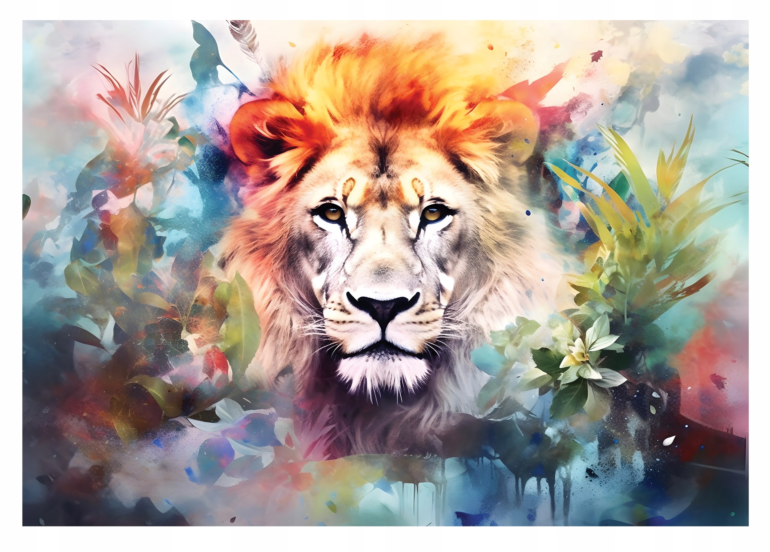 Fototapeta Lev Abstrakce Barevné umění 254x184