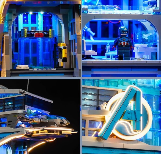 Sada světel s dálkovým ovládáním kompatibilní s Heroes 76269