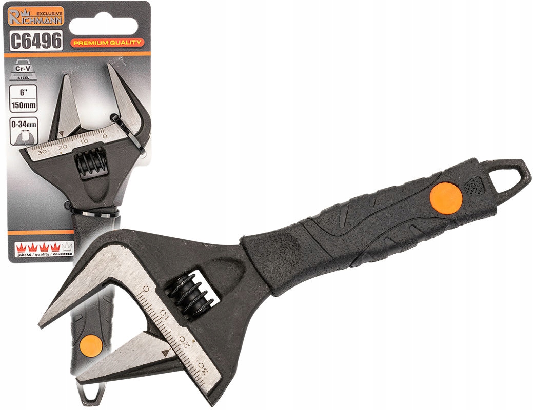 

Klucz Nastawny Szwed 150mm 0-34mm C6496 Richmann