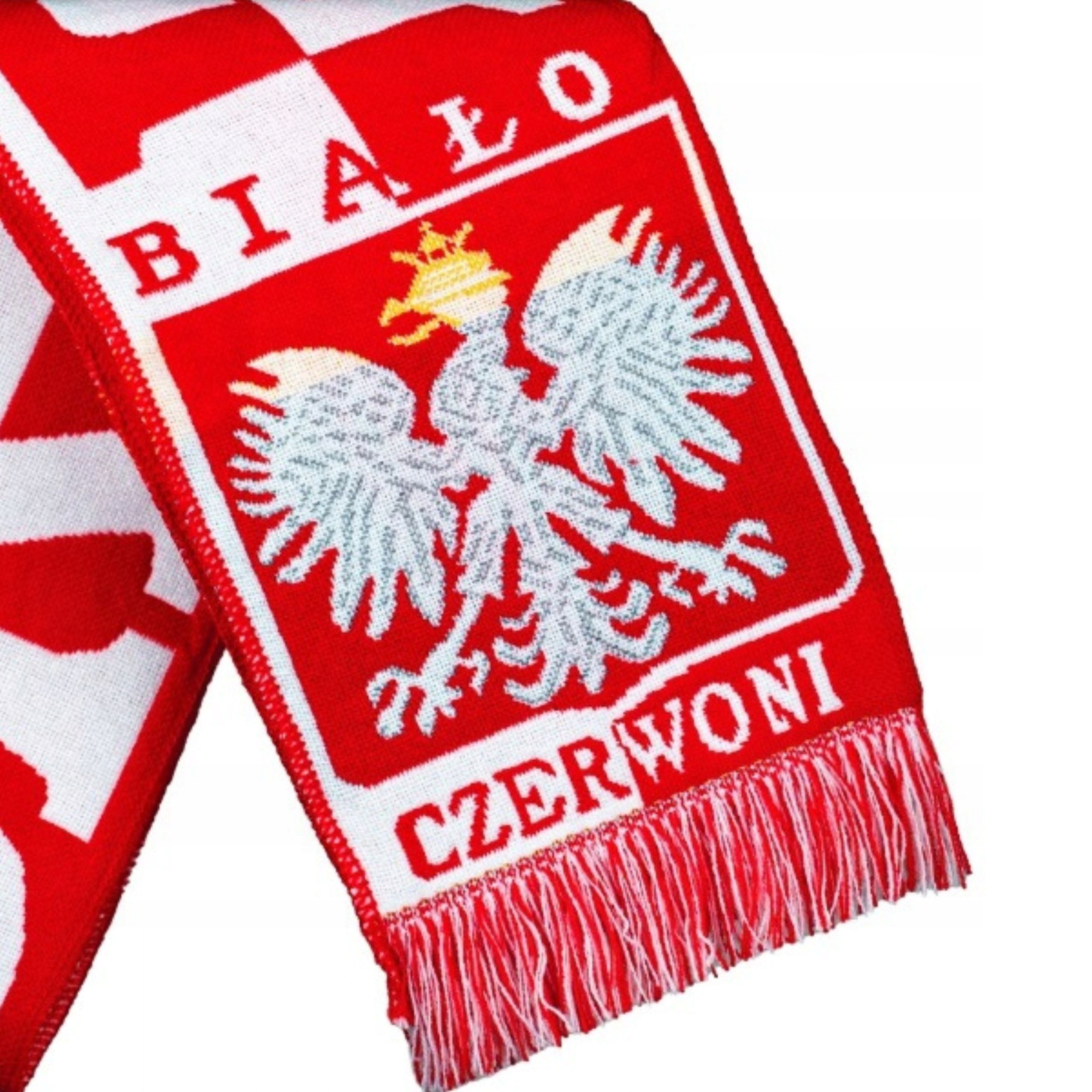 SZALIK POLSKA BIAŁO CZERWONI do KIBICOWANIA dwustronny FIFA EURO 2024 Długość (cm) 150 cm