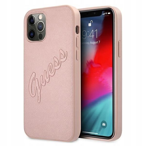 Guess GUHCP12LRSAVSRG iPhone 12 Pro Max6,7" różowy/pink hardcase Saffi