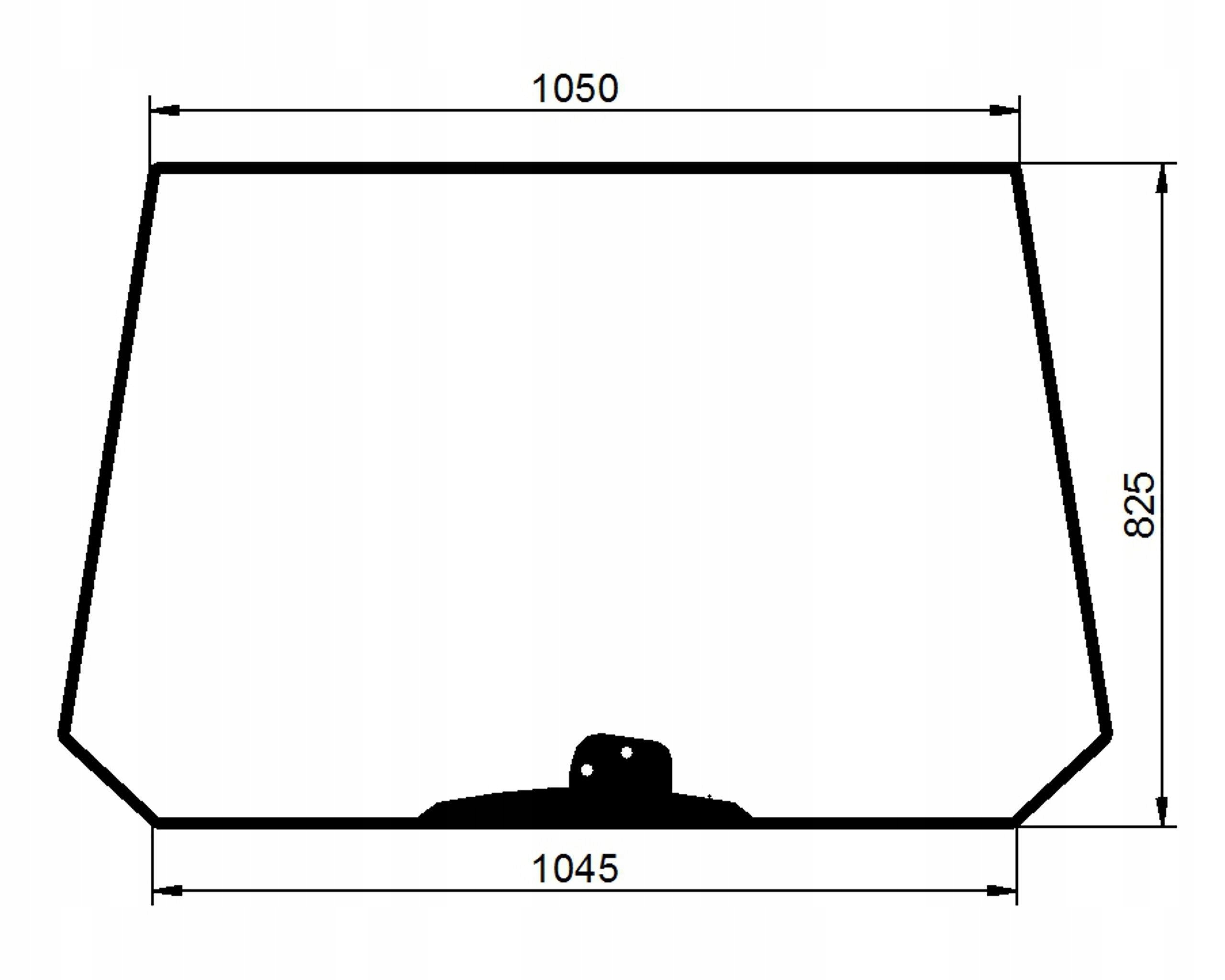 sklo Deutz-Fahr, Same přední 0.019.5133.0/10