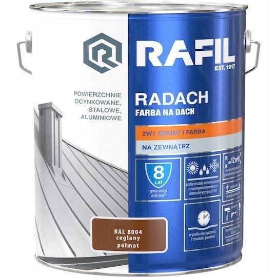 RAFIL Radach 5L Ceglany RAL 8004 Półmat
