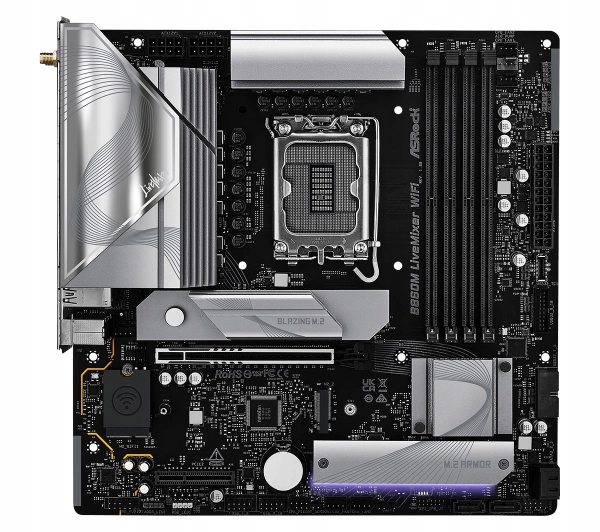 ASROCK B860M Livemixer WiFi mATX LGA1851 DDR5 — 5