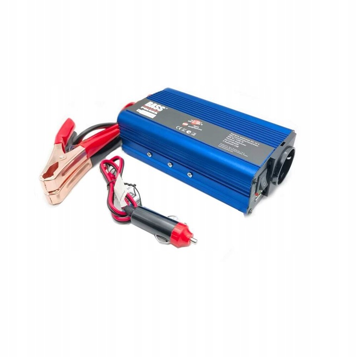 PRZETWORNICA NAPIĘCIA 12V/230V 1000W/2000W CZYSTY SINUS INWERTER BASS POLSK Moc użytkowa 1000 W