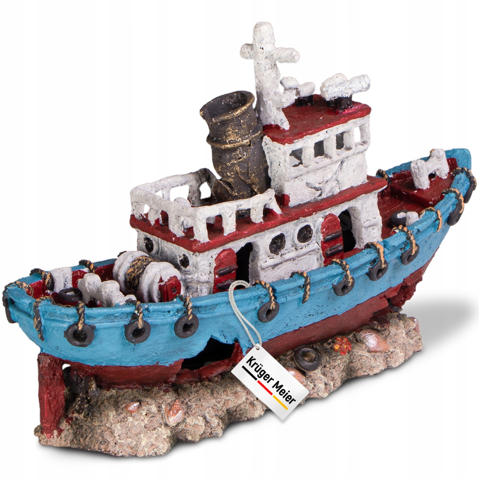 Levně Vrak Loď Do Akvária 28X9X18 CM Kruger Meier Shipwreck Úkryt Rybiček