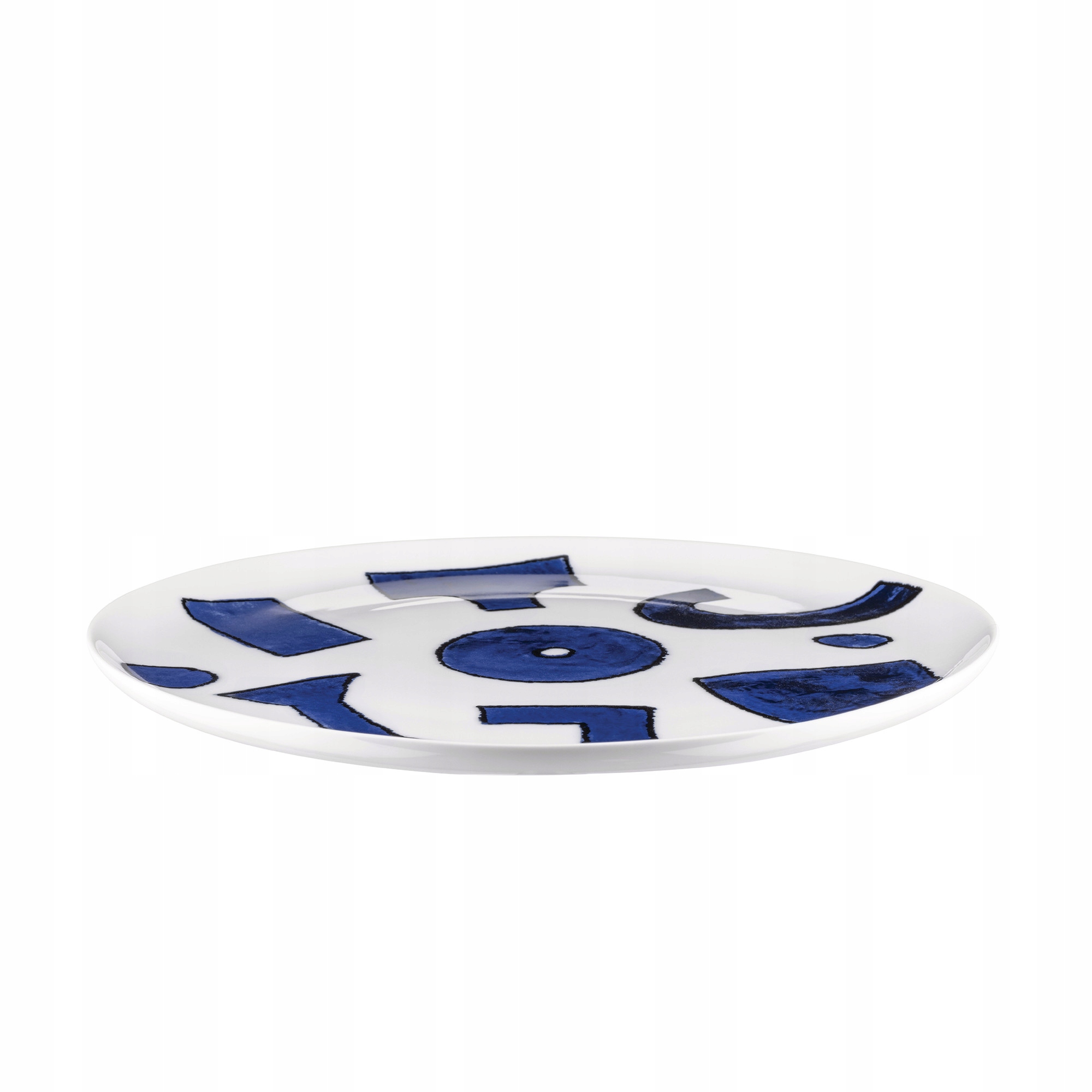 Alessi Itsumo Yunoki Obedový tanier 27 cm 4 Ks Biely Zdobený