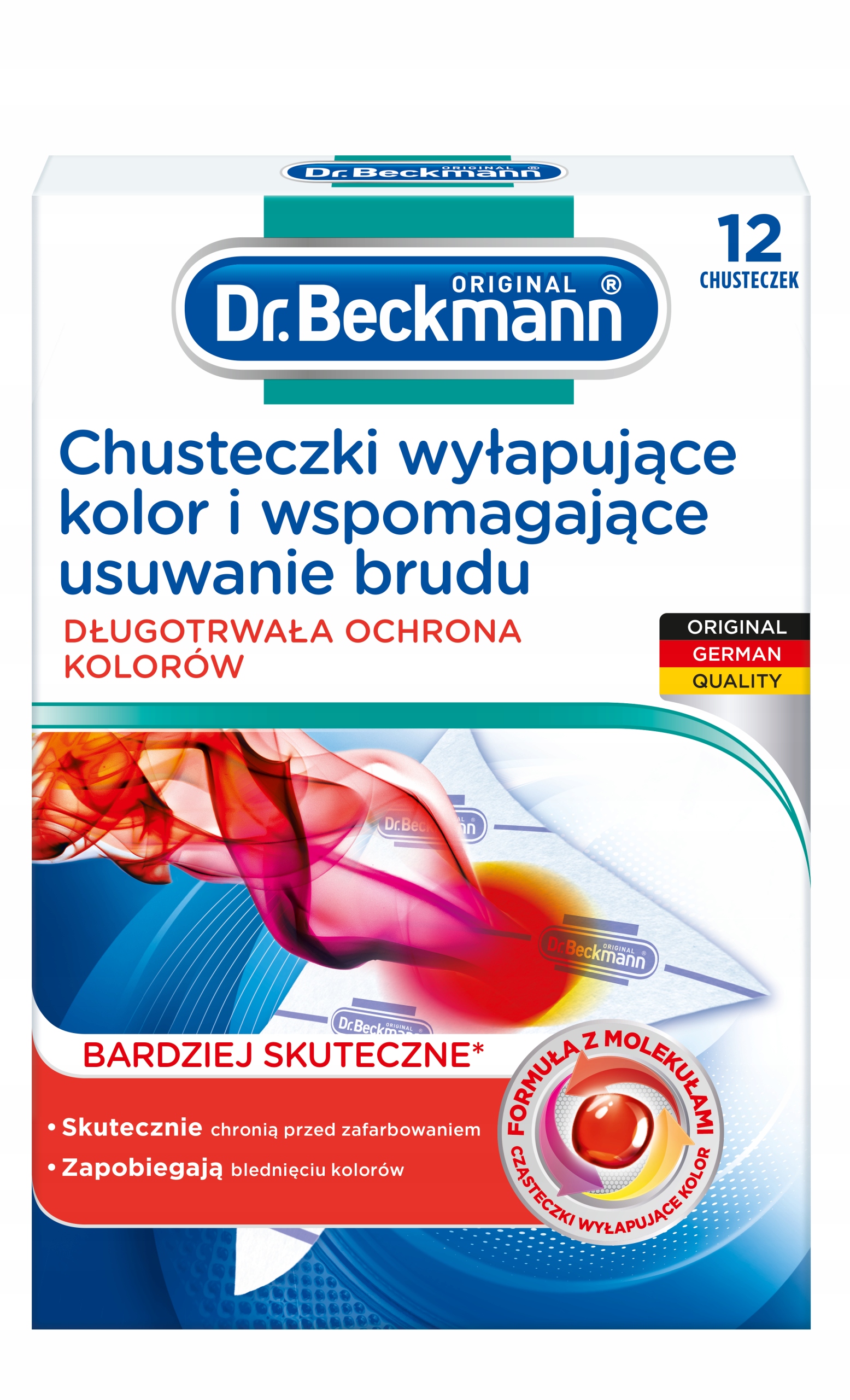 

Dr.Beckmann Chusteczki wyłapujące kolor 12szt