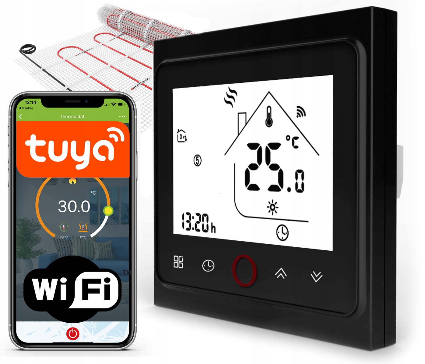 

Termostat Pokojowy Regulator Temperatury Wifi 16A