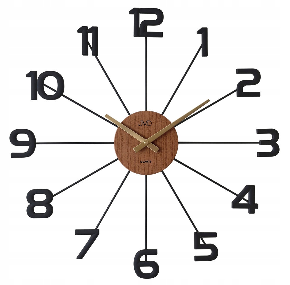 Veľké Efektné Matné Nástenné Hodiny Do Obývacej Izby Jvd HT118.1 49 cm