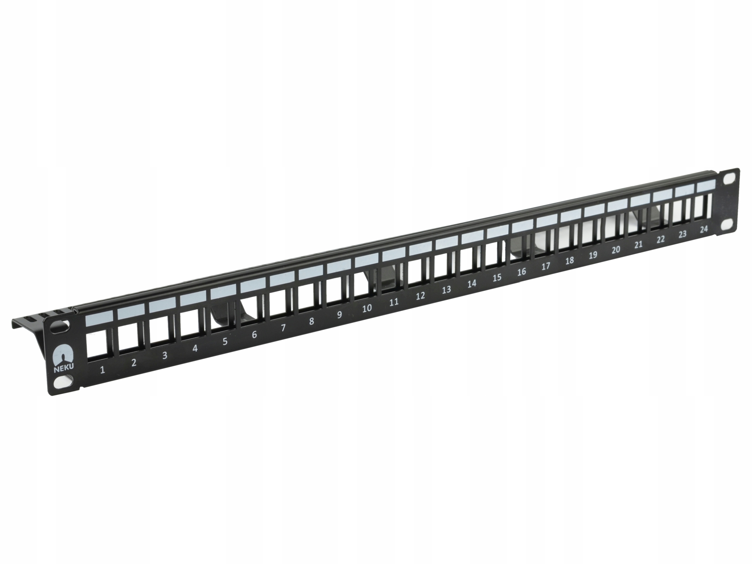 NEKU Patchpanel pusty RACK 19'' 24p UTP keystone