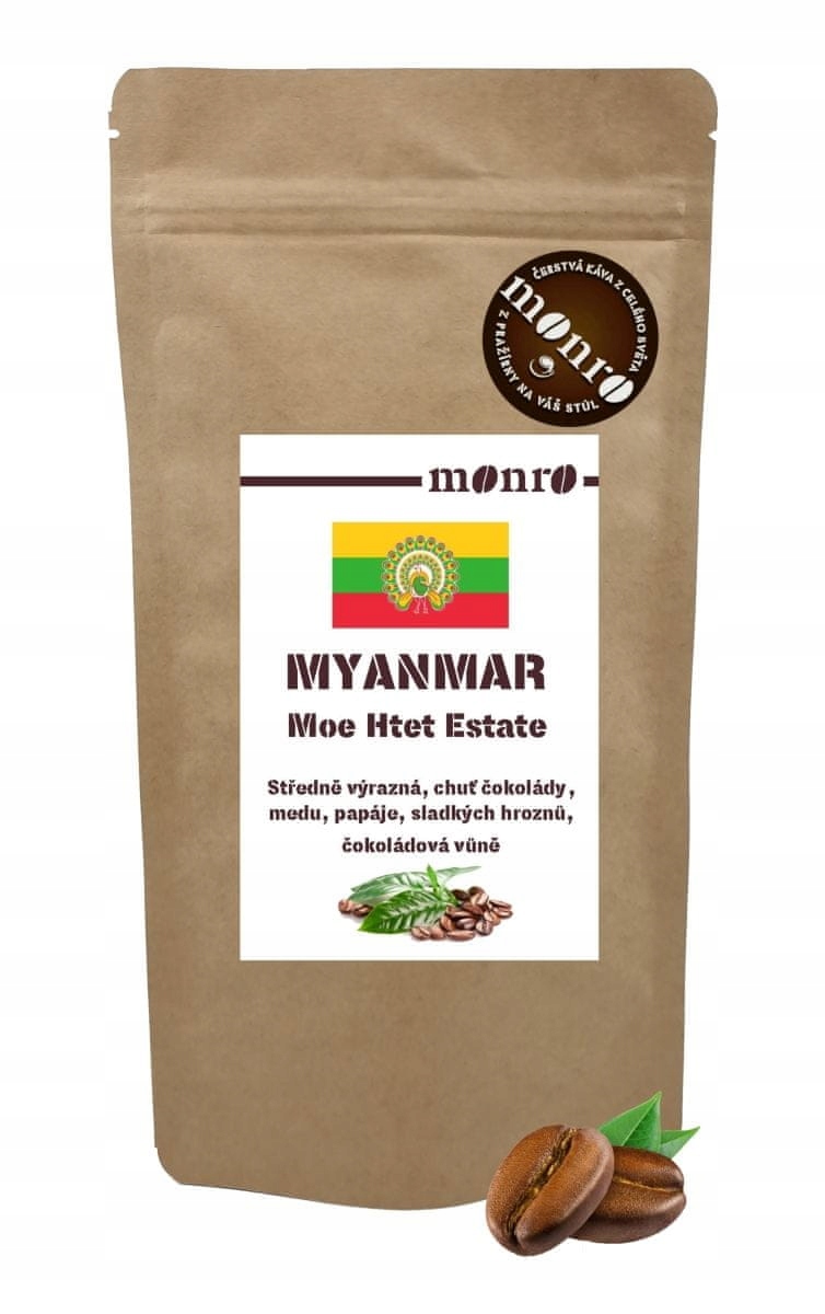 Levně Myanmar Moe Htet zrnková káva 100% Arabika 1000g