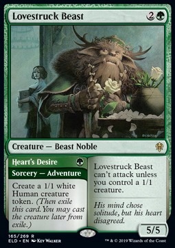 Lovestruck Beast Throne of Eldraine