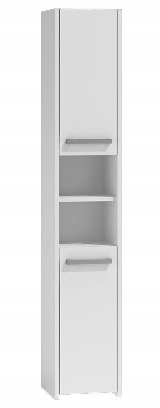 BIAŁA SZAFKA ŁAZIENKOWA REGAŁ SŁUPEK 30CM 6 PÓŁEK