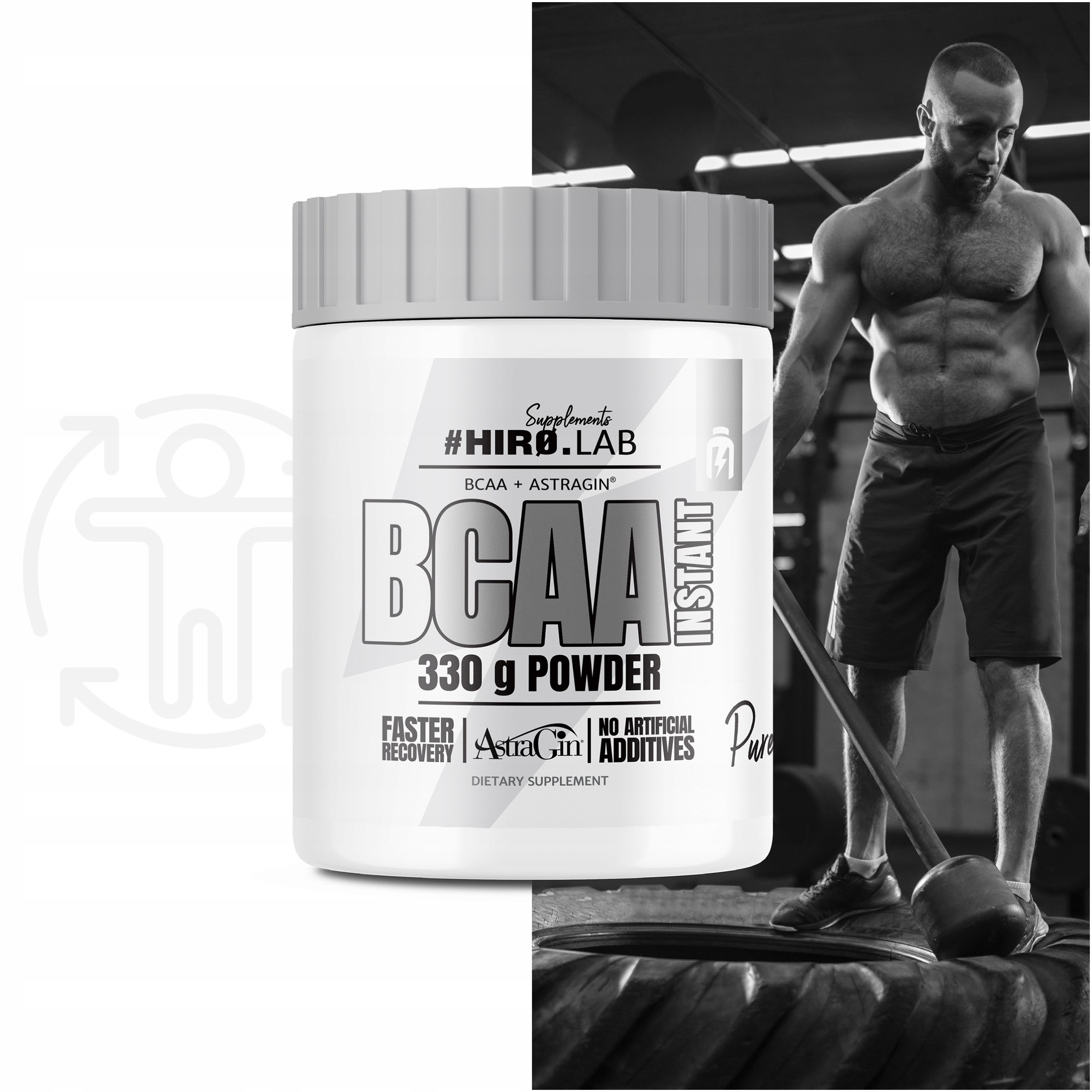 Hiro.Lab BCAA Instant 330g MOCNE AMINOKWASY PURE Rodzaj BCAA