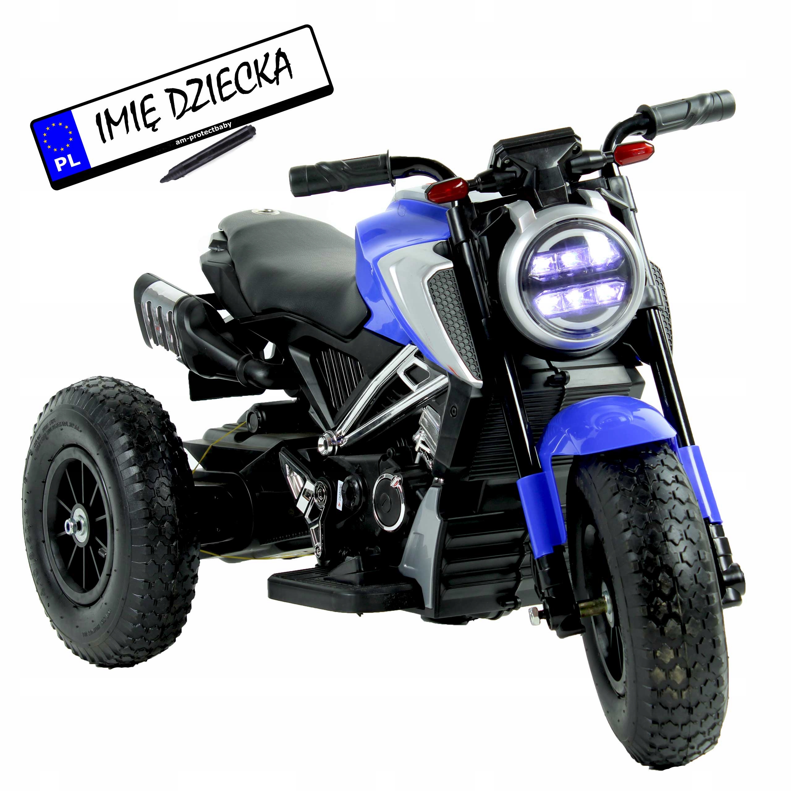 Motor na akumulator Dla dzieci 2 silniki pompowane koła Skóra Ledy