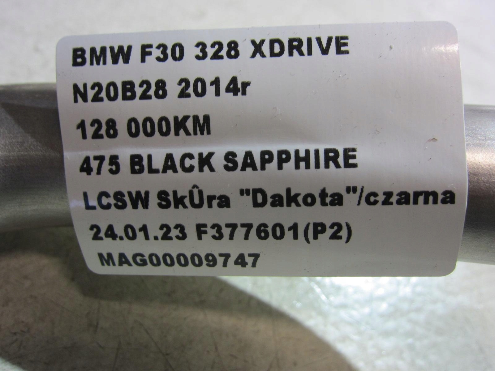 BMW F30 328XI WLEW PALIWA PRZEWÓD RURA 7483168 Typ silnika Benzyna