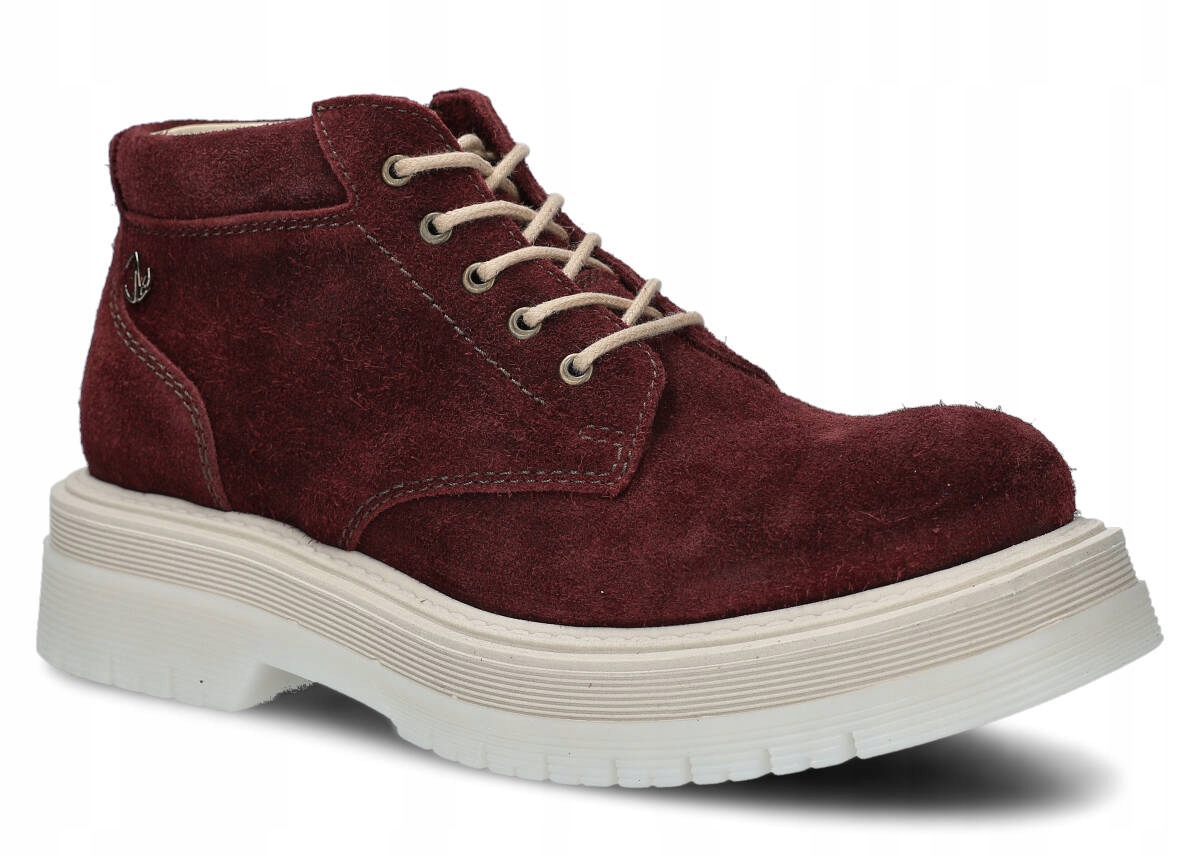 Nagaba Evenement EV079 Bordo Velur Wax – Pohodlné Dámské Kožené Boty