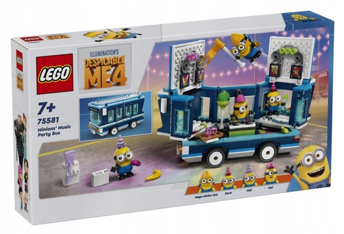 Lego Mimoni 75581 Párty autobus Minionků 2v1 Diskotéka Párty