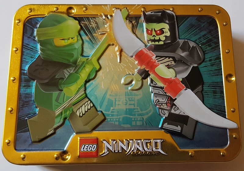 Lego Ninjago 112325 Lloyd vs. Bone Warrior Broń Metal Box, Nowe