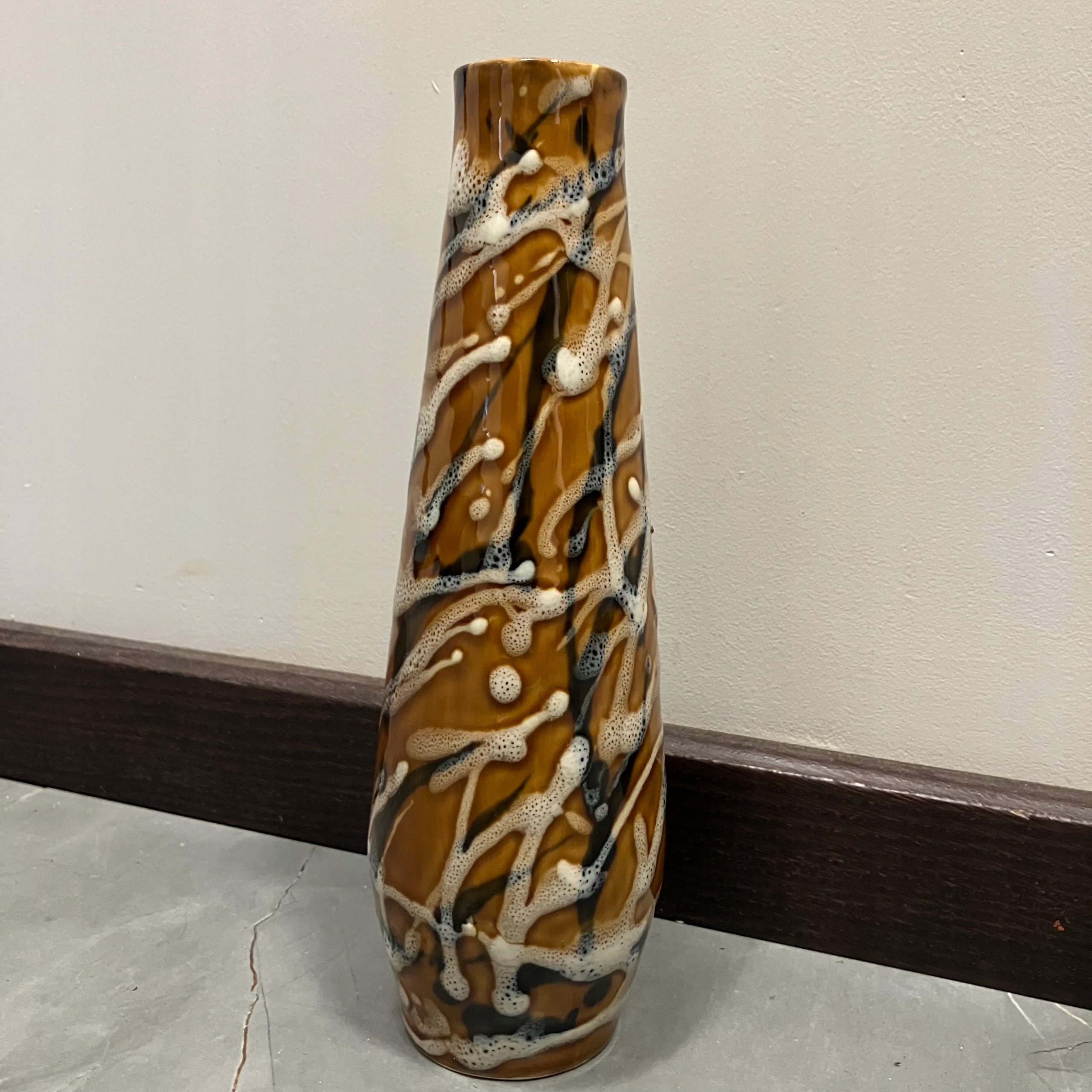 Ceramiczny wazon Chodzież PRL pikasiak New Look