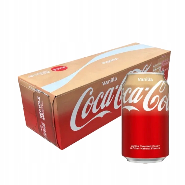 Levně Sada Coca Cola Vanilla – 12 plechovek o objemu 355 ml v kartonu