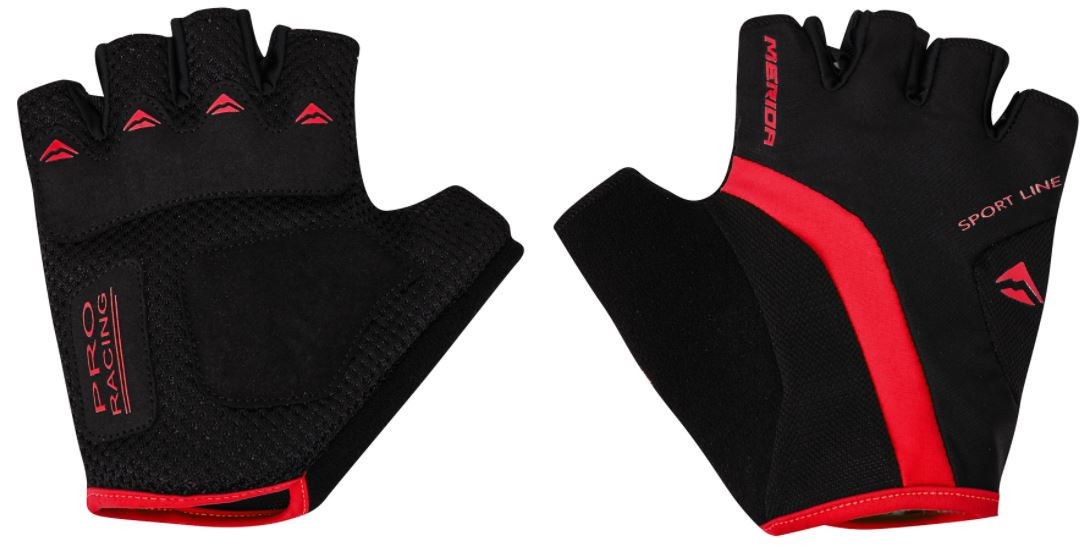Merida Rękawiczki Sport Line czarno czerwone