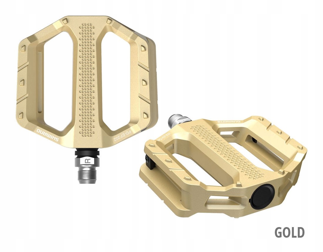 Pedały rowerowe platformowe Shimano PD-EF202 gold