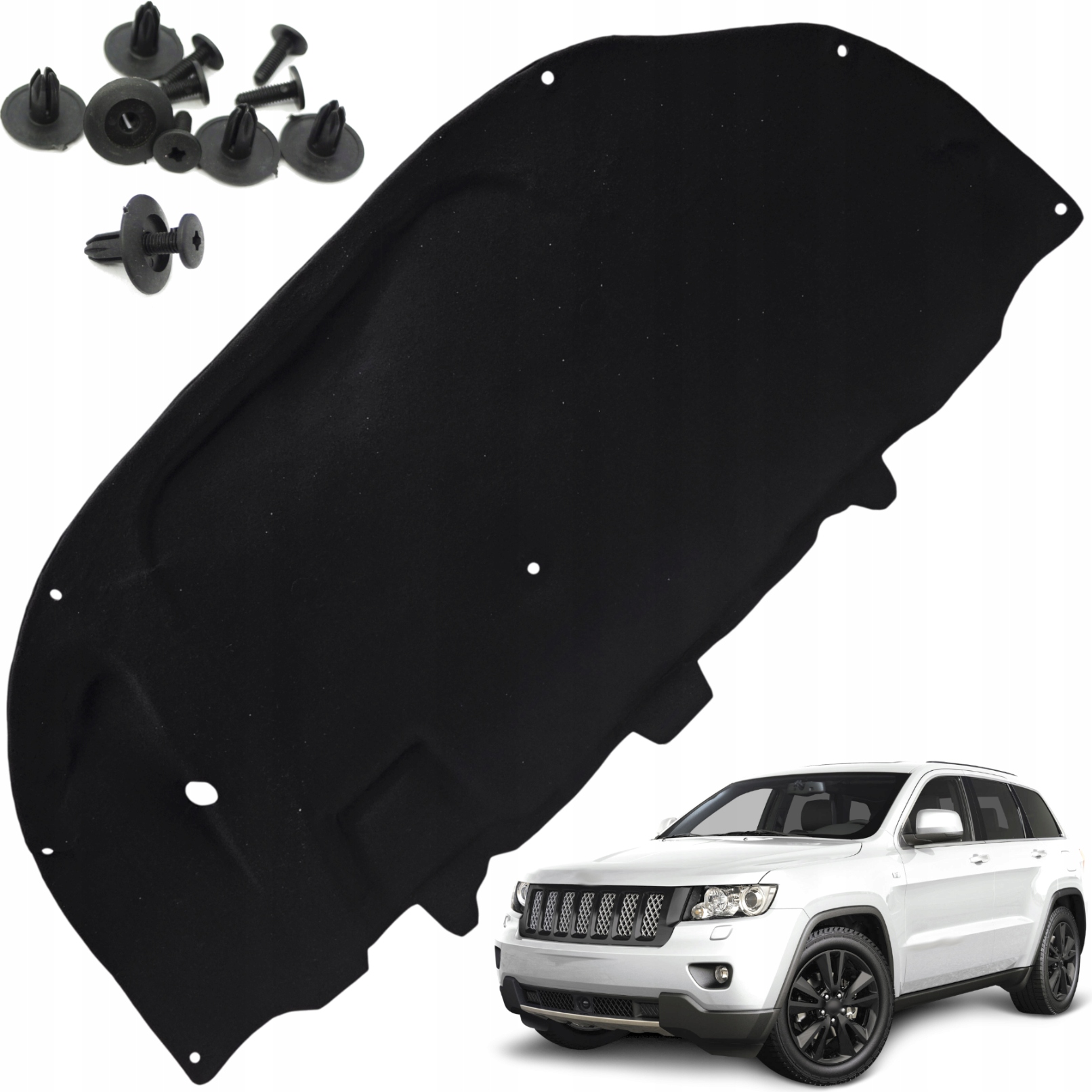 Ztlumení masky Izolace podbití Jeep Grand Cherokee WK2 10-22 sponky