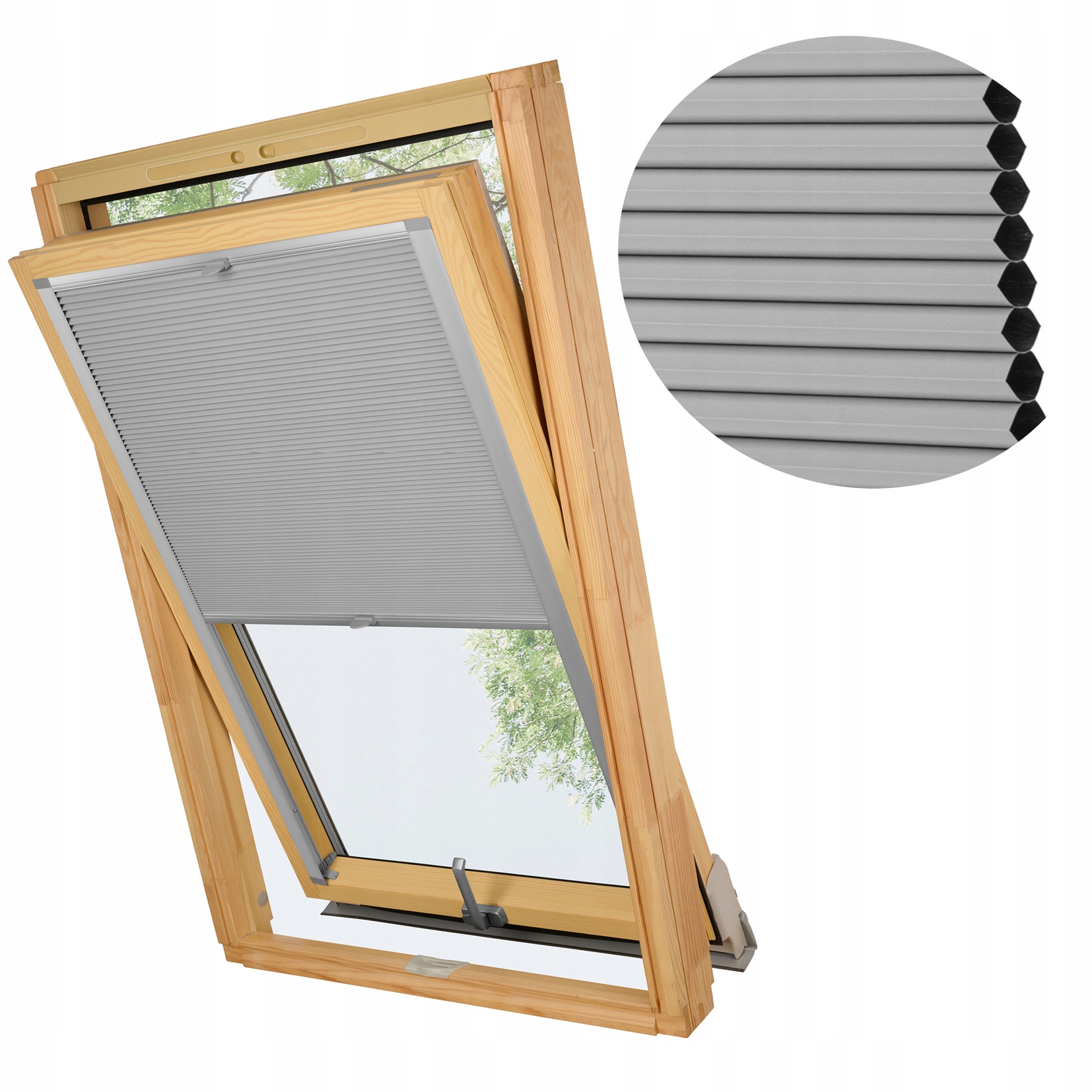 Medová Plástev Šedá Pro Okno Velux MK06