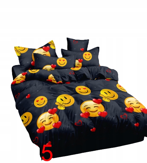 

Komplet Pościeli 200x220 Emotki Emotikony Smile