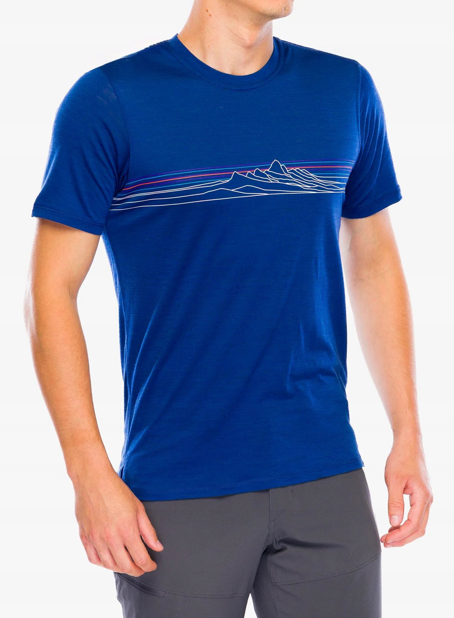 Merino tričko Patagonia Cap Cool Merino Graphic Shirt strata stripe S