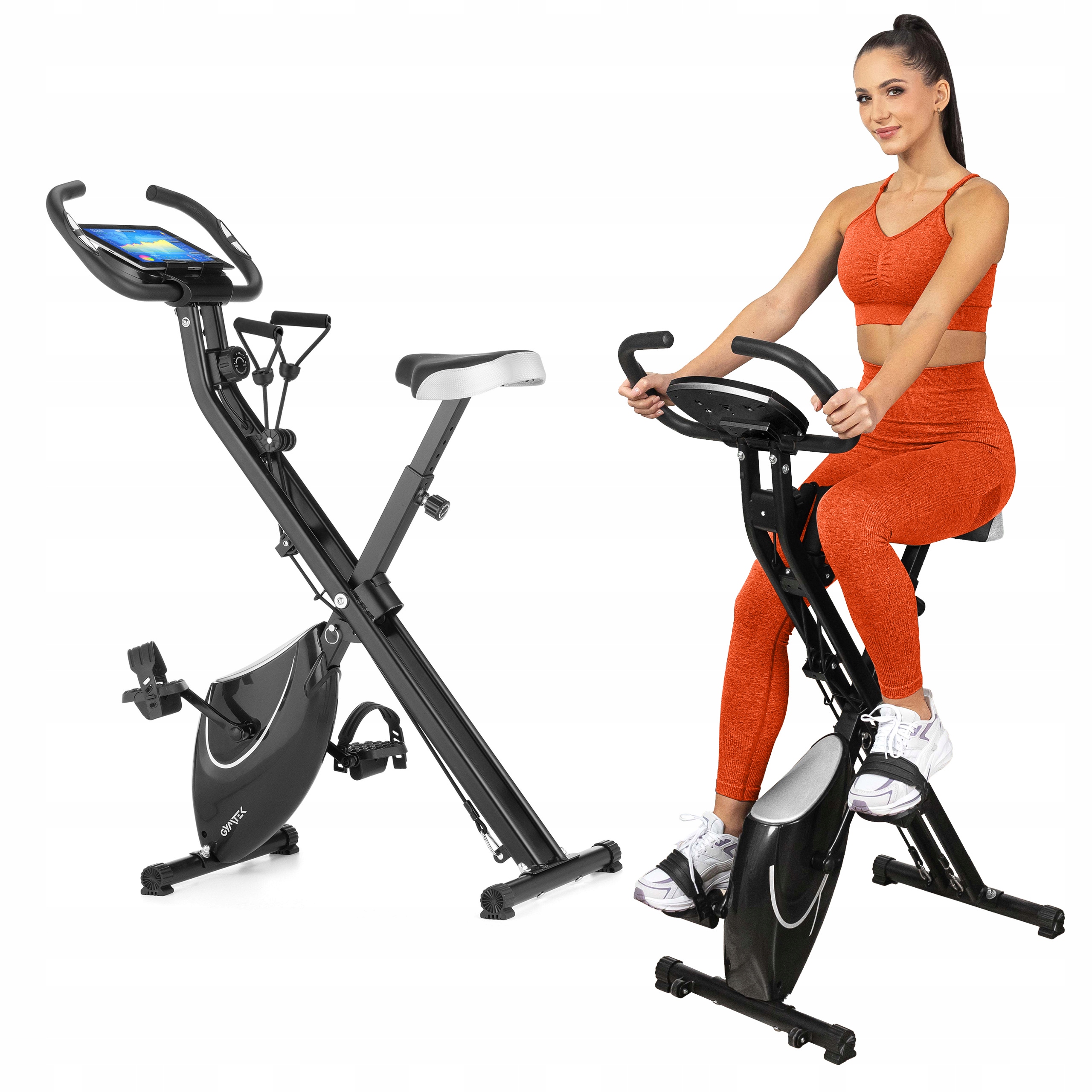 Rower Stacjonarny Składany Rowerek Treningowy Magnetyczny Do 120 Kg Gymtek