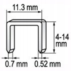 Zszywki 10x11.3 mm, 1000 szt YT-7053 YATO Marka Yato