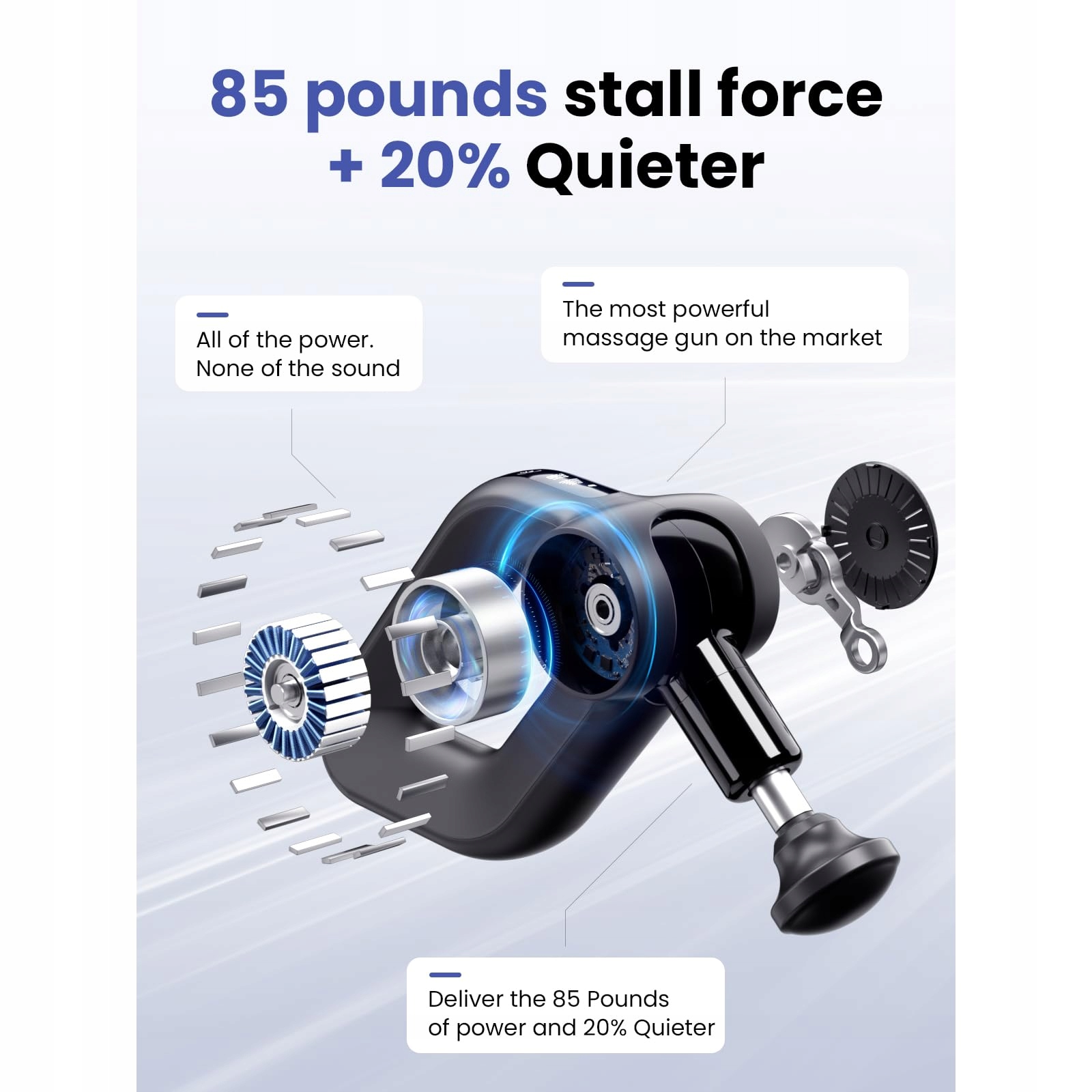 BOB AND BRAD D6 Pro Pistolet Do Masażu 16mm OLED Na Mięśnie i Relaks — miniatura 3