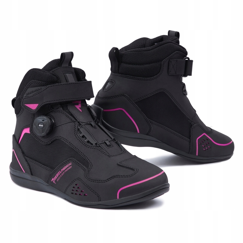 Dámske Motocyklové Topánky Rebelhorn Spark 2 Black Pink (37)