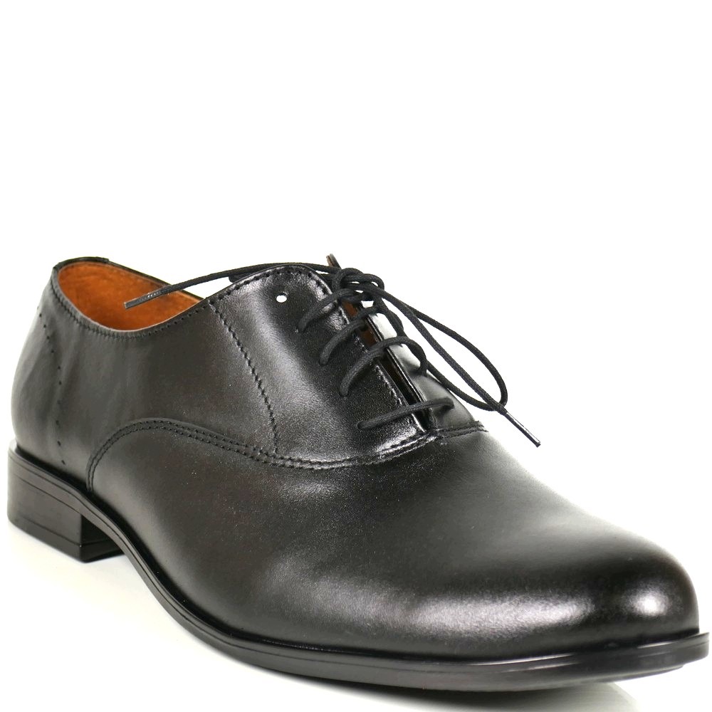Černé Elegantní Polobotky Z Přírodní Kůže Panotofle J6