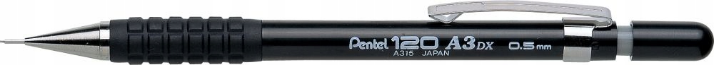

Ołówek Automatyczny Pentel A315 0.5 MM Czarny
