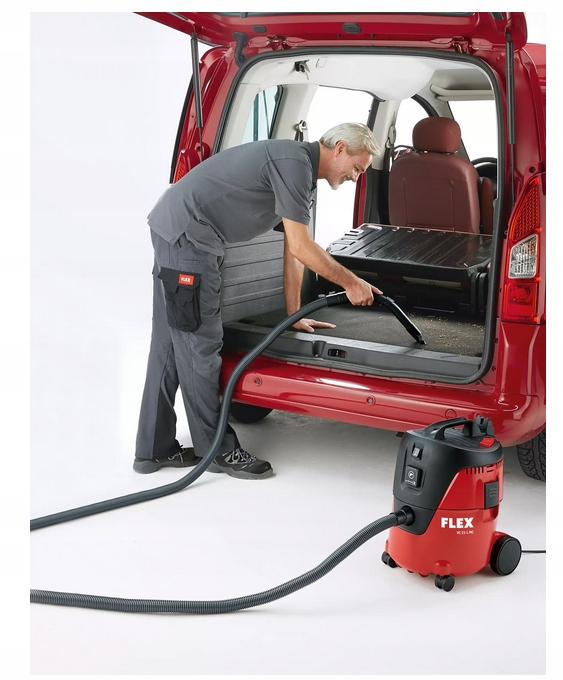 FLEX VC21LMC ODKURZACZ BEZWORKOWY Z GNIAZDEM SUCHO MOKRO + DMUCHANIE Informacje dodatkowe gniazdko do podłączenia elektronarzędzi