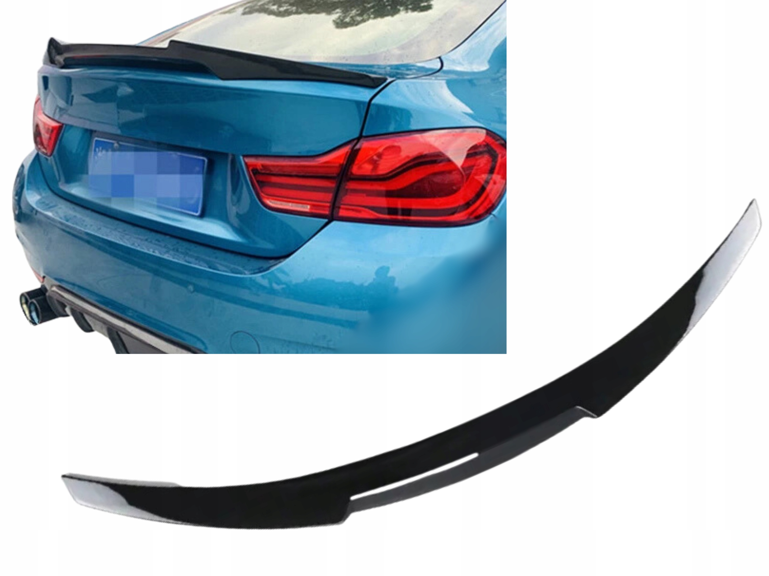 Lotka spoiler bmw F36 Černý Lesk klapka m4