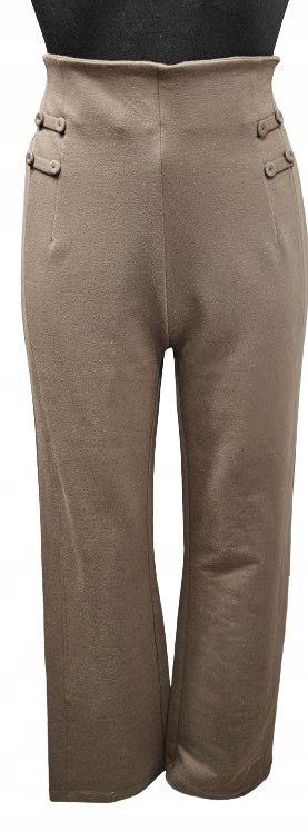 Elegantní Bavlněné Kalhoty Typu Sailor – Vysoký Pas – vel. S/m-ciocco Turecko