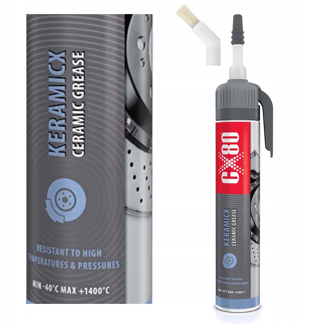 CX80 Smar Ceramiczny Keramicx wysokotemperaturowy z pędzelkiem 210g