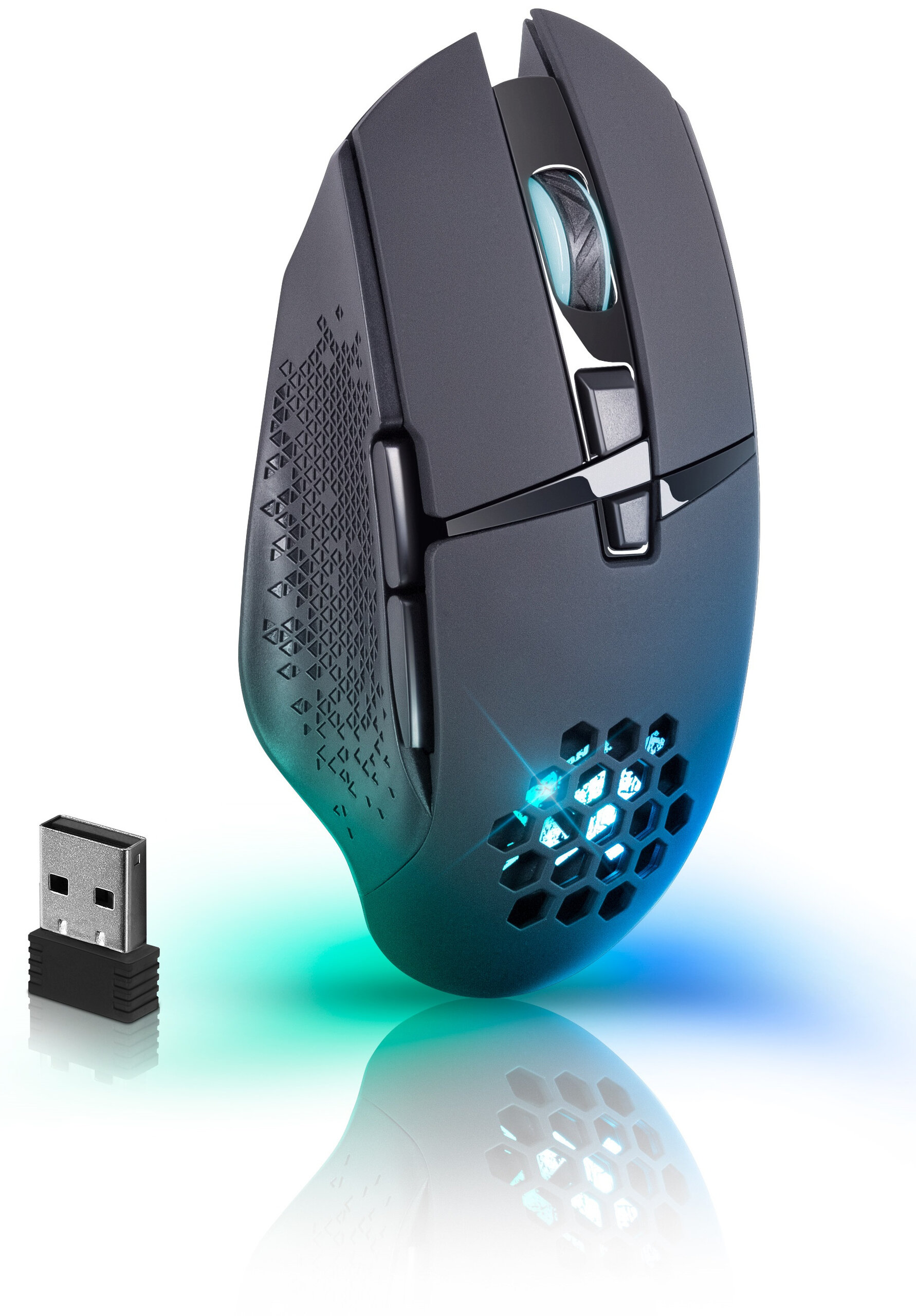 MYSZ DEFENDER GM-514 GLORY OPTIC RF RGB 3200dpi 7P CZARNA — 15