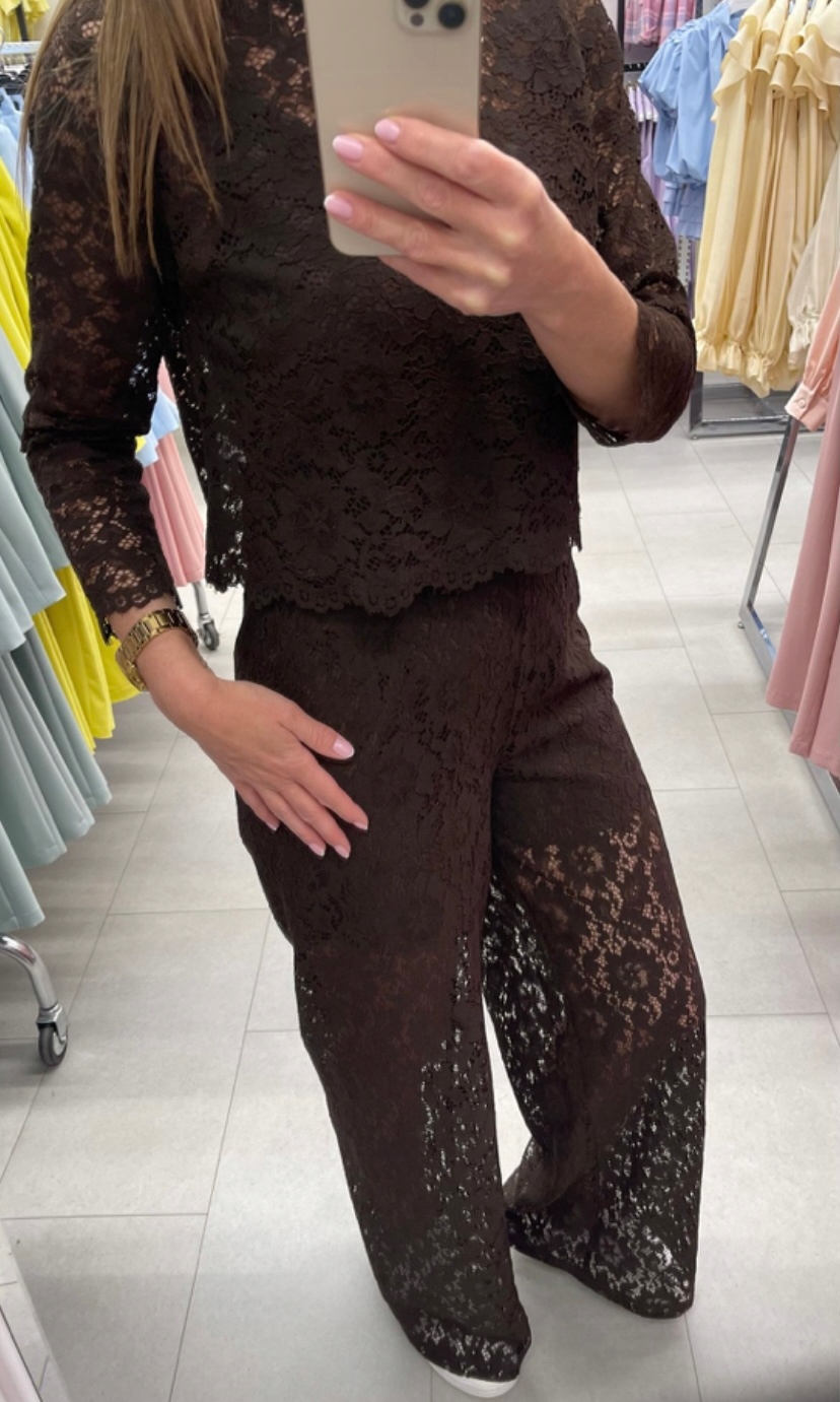 Halenka top hnědá Model 1104 1105 Lalous velikost L