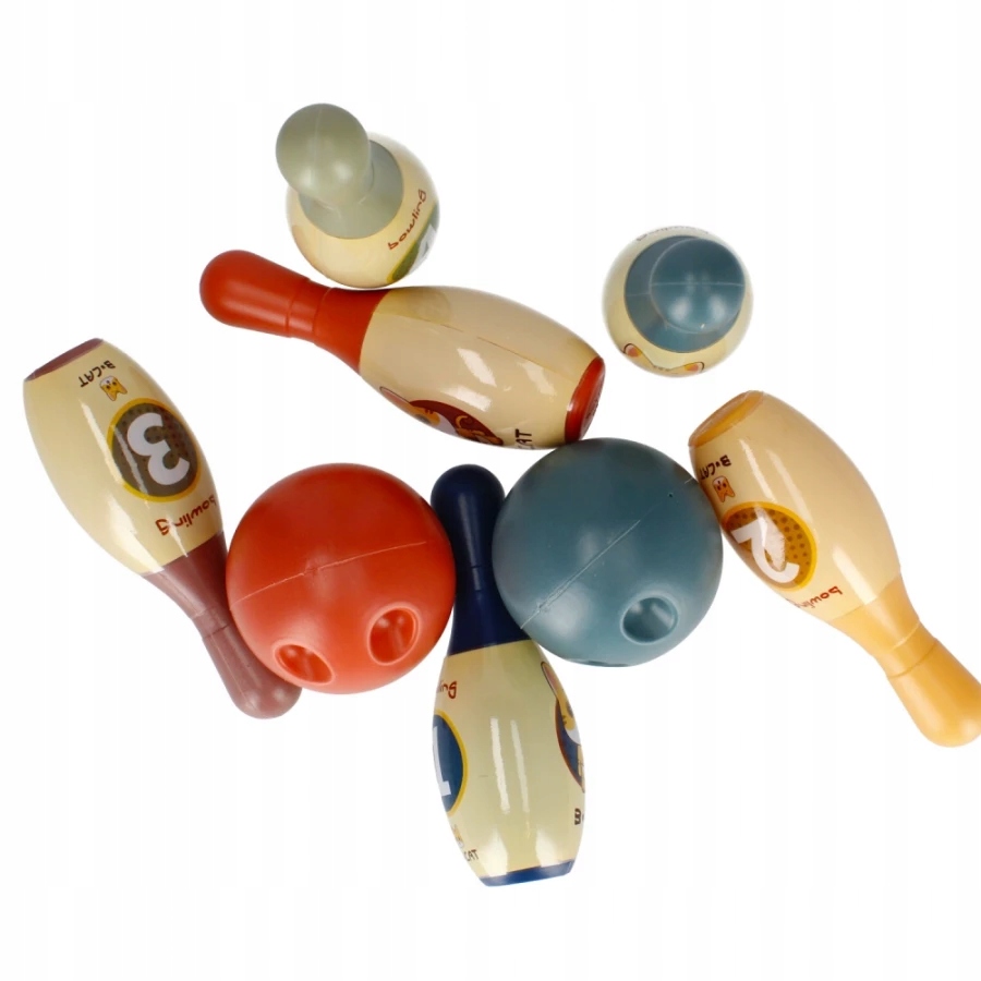 GRA ZRĘCZNOŚCIOWA KRĘGLE DOMOWE DO ZBIJANIA 2 KULE Marka Mega Creative