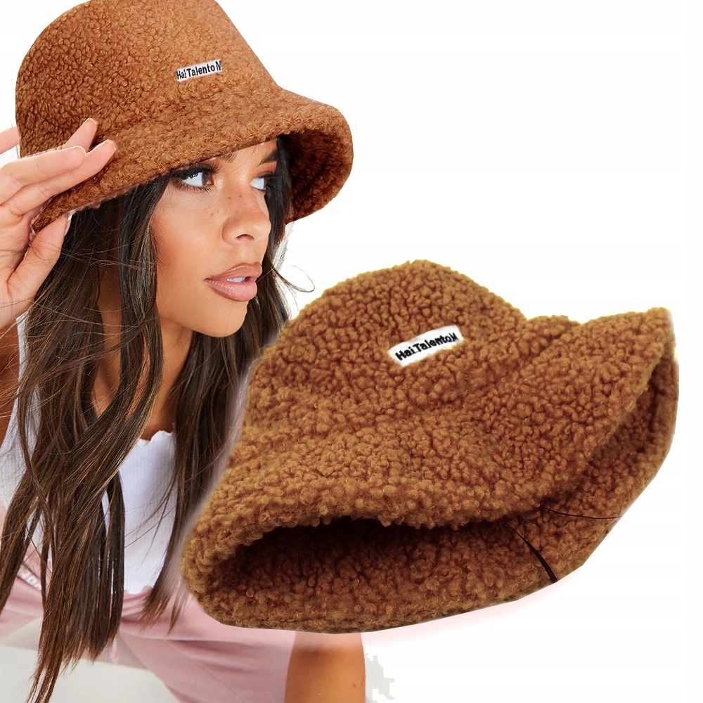 

Bucket Hat Czapka Kapelusz Rybacki Ciepły Teddy